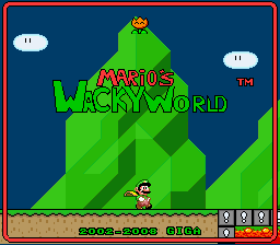 Super Mario Wacky Worlds - Star World (demo) Title Screen
